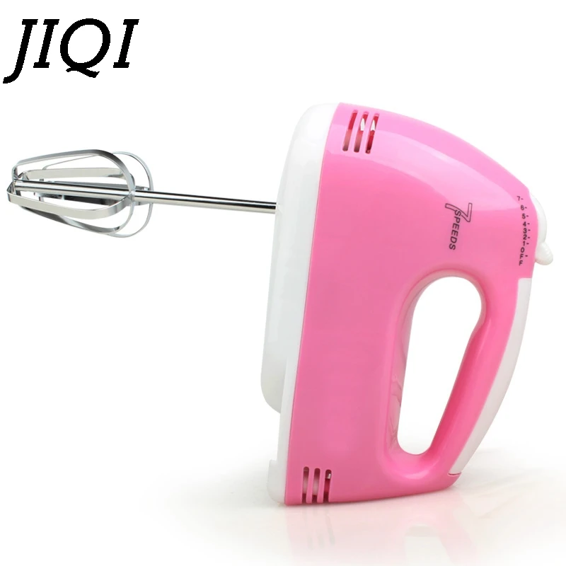 

JIQI 7-Speeds Electric Mixer Egg Beater Hand held Food Mixers Stirrer Kitchen Cake Baking tools MINI Drinks Milk Frother Foamer