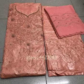 

Fatory wholesale Bazin Getzner 3 in 1 Basin Brocade Richer Getzner Stones Beads Guinea Basin Lace Cotton Fabric Soft Materials