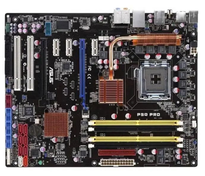 

For ASUS P5Q Pro Desktop Motherboard P45 Socket LGA 775 DDR2 Used Mainboard