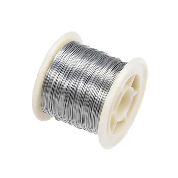 

UXCELL 1pc Heating Resistor Wire 20/21/22/24/26/27AWG 10/15/25/30/40/50/70M Length Nichrome Wires for High Temperature Work