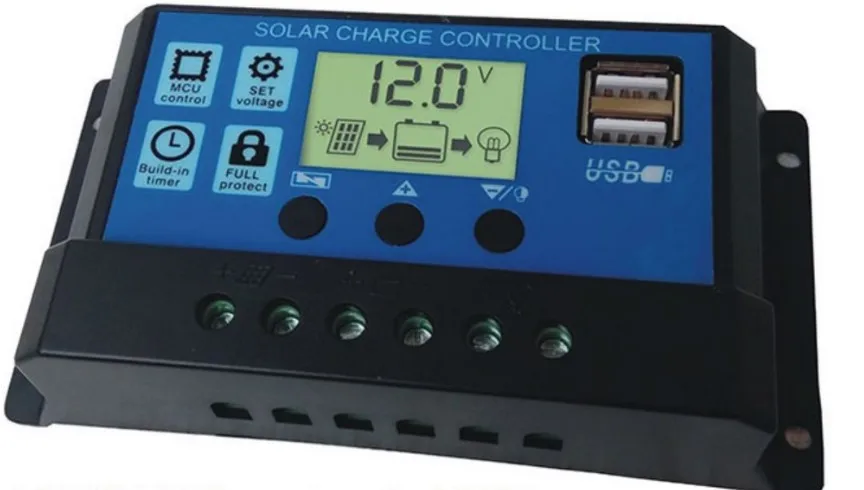 Новая версия 30A Солнечный контроллер с двойным USB 5 В выход, 12 В/24 В автоматический режим для солнечной панели системы, солнечное освещение
