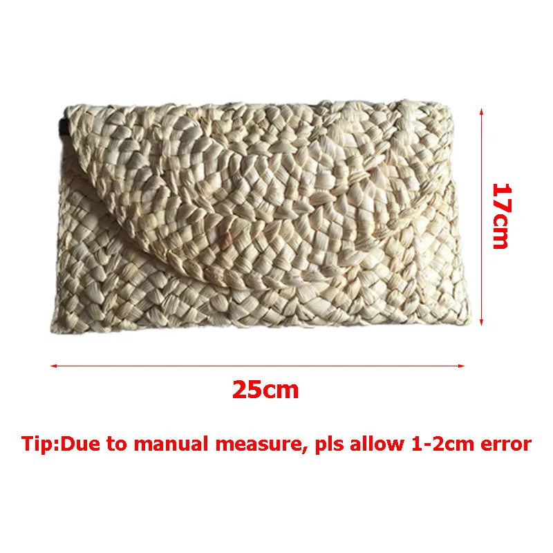 Women Straw Bags Knitted Corn Female Clutch Messenger Bag Summer Ladies Beach Bag Travel Handmade Braided Tote SS3004 (6)