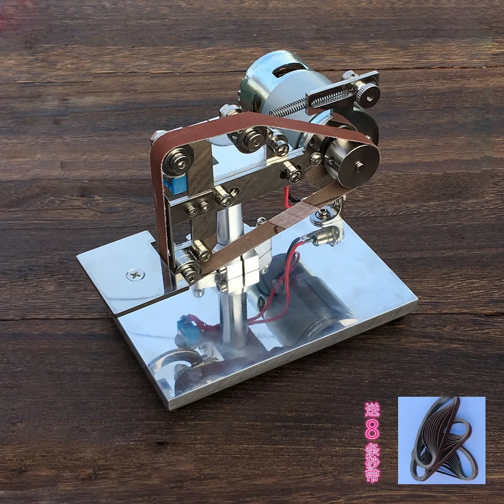 

Small Mini Sandpaper Machine* Multifunctional Desktop Polishing Machine DIY Grinding Machine* Belt Machine