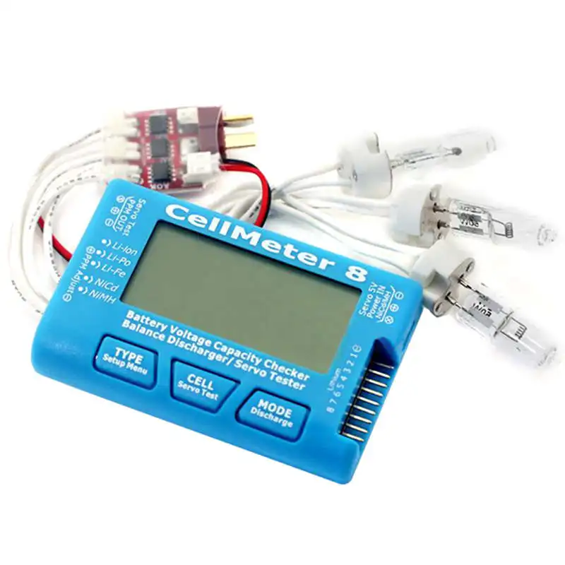 CellMeter8 AOK 8S цифровой ЖК экран батарея напряжение емкость баланс Servo тестер с