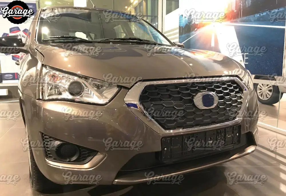 Зимний чехол для Datsun Mi-DO/On-DO-on решетка радиатора и бампер ABS Пластиковые чехлы защитные тюнинг для автомобиля