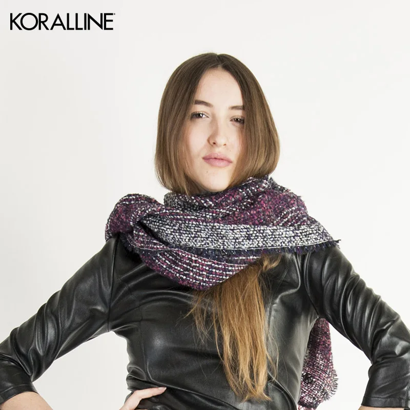 Koralline Muticolor люрекс женский шарф классический итальянский дизайн современный