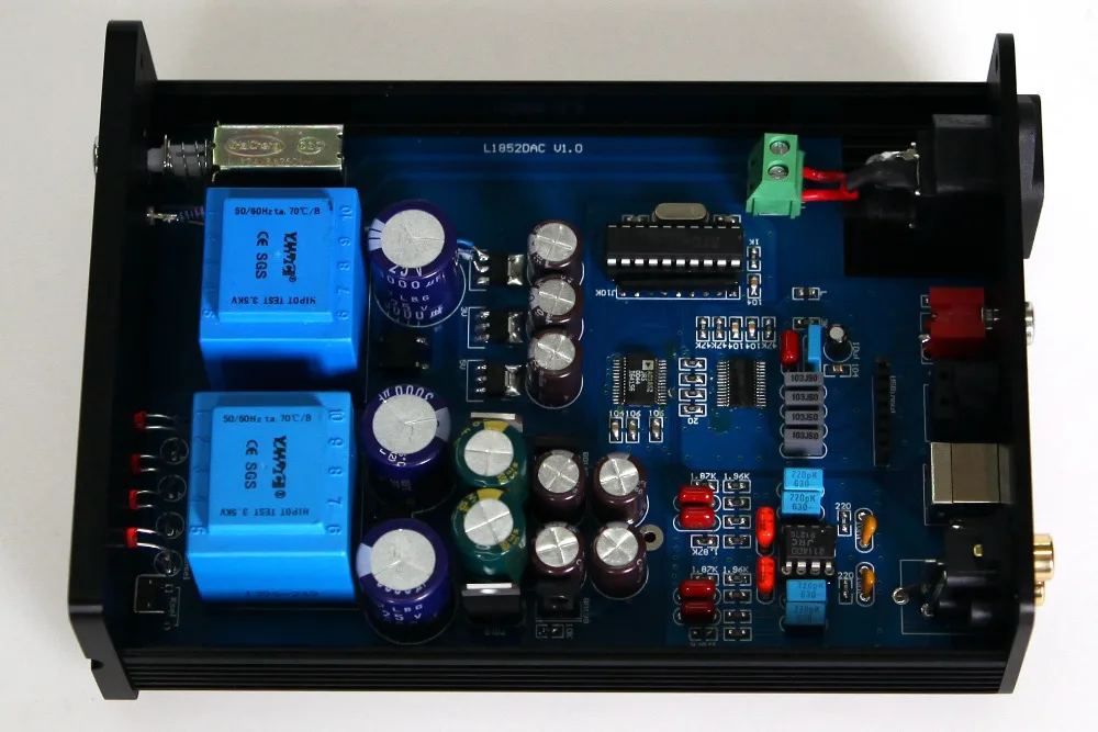  Acabado L1852DAC AD1852 24bit 192k suave control HiFi decodificador CM6631 24bit 192k USB asíncrono