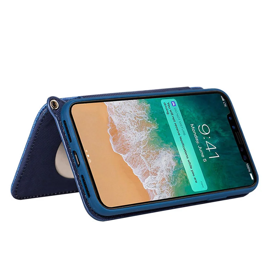 Mirror Phone Case for iPhone X Women Girls Make Up Mirror Case for iPhone X 6 S 7 8 Plus Shockproof Protective Case Stand Cover (10)