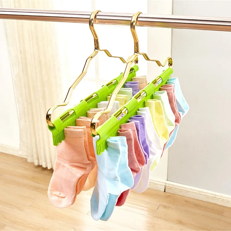Socks Pegs Clothes Hanger Storage Clips Clamps Green Laundry Plastic 40