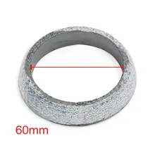 Uxcell-anel de vedação para carro, 45mm, 48mm, 60mm, 65mm e 70mm, grafite, escape