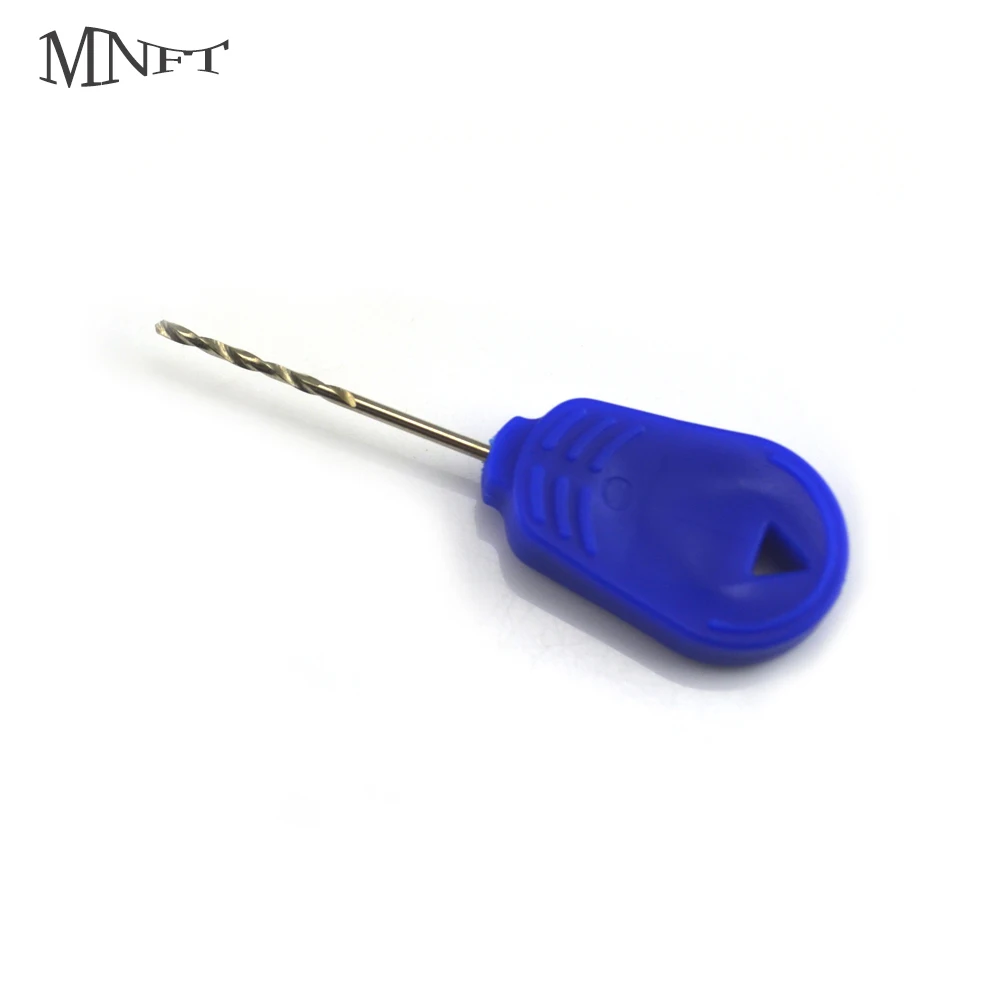 

MNFT 2Pcs Mini Blue Handle Bait Drill Fishing Tackle Hair Rig Carp Tools