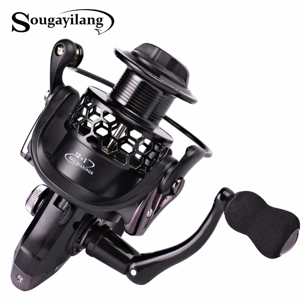 

Sougayilang Spinning Fishing Reel 12+1Ball Bearing 1000-5000 Series Fishing Reel Carretilhas De Pescaria Fishing Coil Reel Wheel