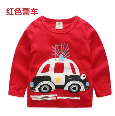 Коллекция года, весенне-Осенняя детская одежда хлопковая футболка с длинными рукавами и круглым вырезом для маленьких мальчиков Базовая рубашка Топы для детей - Цвет: 10