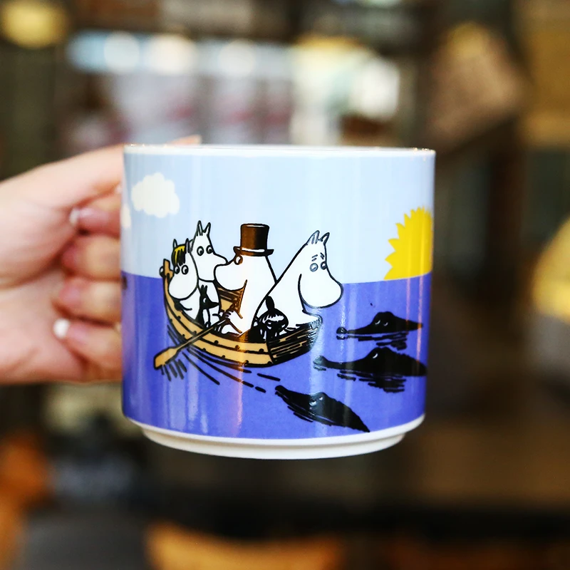 

Lovely Cartoon Hippo Moomin Mug Muumien Joulu Mumin Coffee Mug Ceramic Milk Water Beer Juice Muumi Cup Christmas Festival Gift