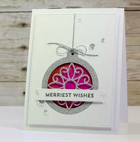 

Christmas hanging ball frame Metal Cutting Dies Stencils for DIY Scrapbooking Decorative Embossing card making