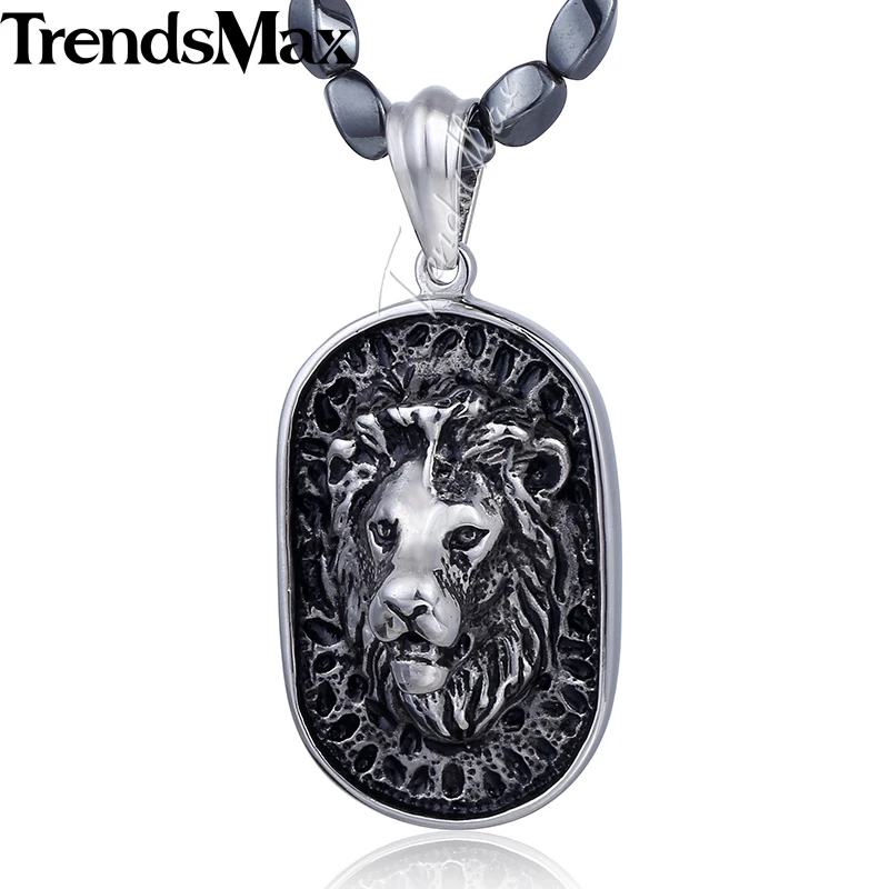 Trendsmax 5 мм * 68 4 см железная галлстоун звено цепи 316L Нержавеющая сталь ожерелье с