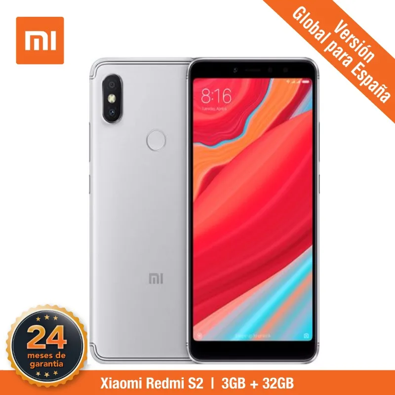 [Versión Española] Smartphone Xiaomi Redmi S2 (Memoria interna de 32B, RAM de 3GB, Cámara frontal 16 MP, Gran pantalla de 5,99\