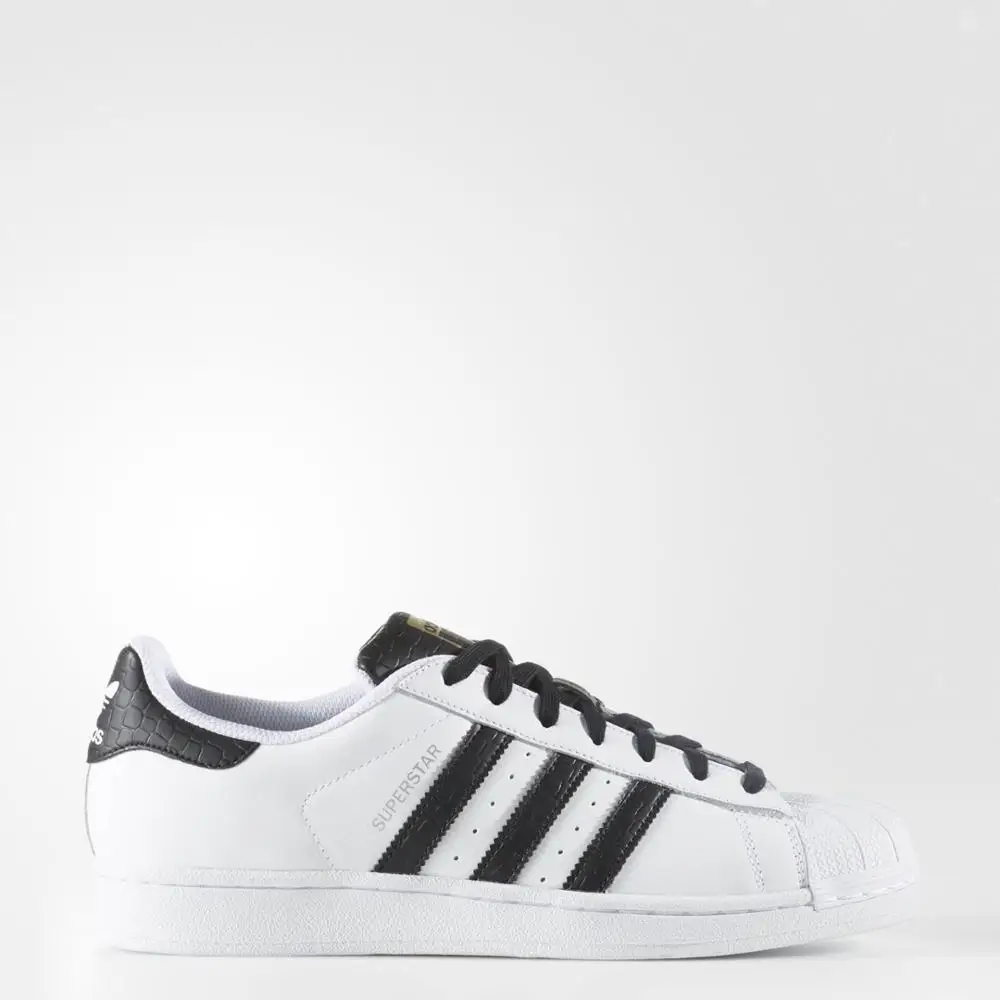 Белые и черные мужские кроссовки S75880 Adidas SUPERSTAR | Спорт развлечения