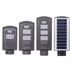 Новый стиль светодиодный солнечные уличные фонари 20 W 40 W 60 W (радар Сенсор + Датчик фотоэлемента) светодиодный Steet огни Водонепроницаемый