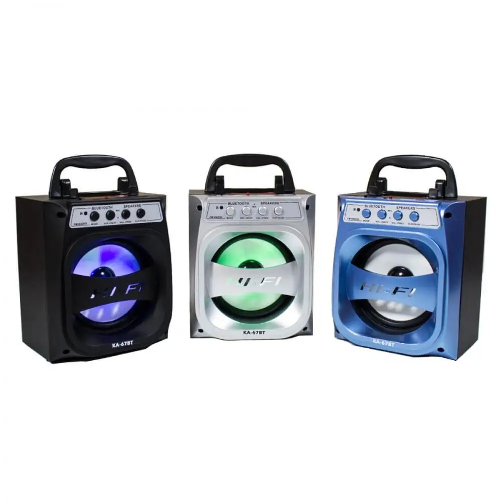 Bluetooth speaker Speaker Portable Wireless Reader USB/TF Card LED Light Speakers Recargabe Cheap