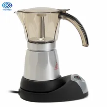 Бытовая мини-Кофеварка электрическая автоматическая кофейная машина кофейник 6 чашек эспрессо перколатор мокко чайный чайник Кухня