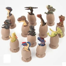 FlyingTown Jurassic Park Semi Hatched Dinosaur Egg Action Figure Model Toy Dinosaur Egg DIY Display Toy Cartoon Kids Gift