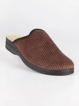 

Man's autumn winter cosy brown warm slippers
