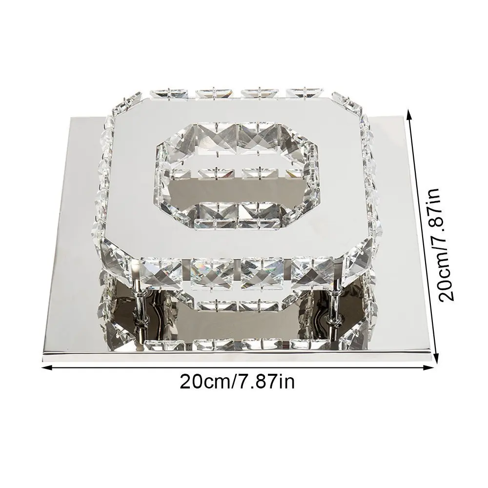 Современный Крытый площади светодио дный кристалл потолочный светильник светодио дный свет блеск 18 Вт потолок AC110/220 В домашнего освещения lampadari потолочный светильник yeelight потолочный светильник