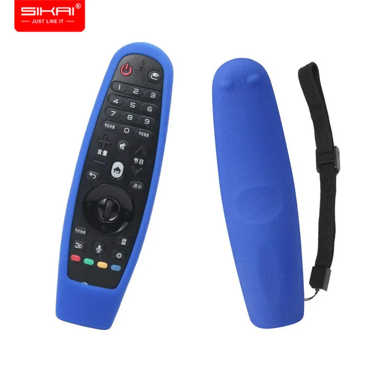 blue Силиконовый чехол SIKAI для Magic LG AN MR600, защитный чехол для LG AN-MR650, умный чехол для пульта дистанционного управления ТВ для AN-MR18BA - Цвет: blue