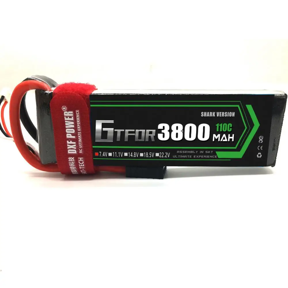 GTFDR RC LiPo battery 2S 7 4 V 3800mAh 110C-220C для фотоаппарата лодки дрона FPV грузовика литий-ионная