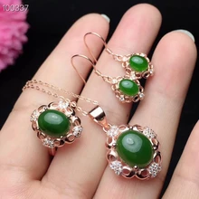 KJJEAXCMY Fine jewelry, серебро 925 пробы, инкрустированное натуральной яшмой, женский кулон, кольцо для костюма, поддержка обнаружения