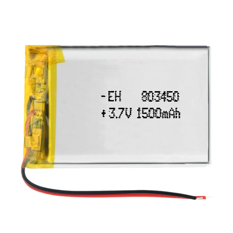 803450 LiPo батарея 3 7 V 1500mAh 1S для портативного телефона видео mp3 mp4 светодиодный
