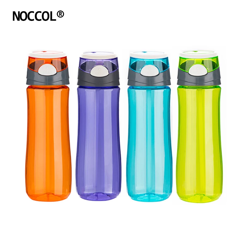 

NOCCOL New Creative Food Grade Water Bottle Eco-Friendly Adults Student Straw Type Flask Color Sport Outdoors Drinkware BPA Free