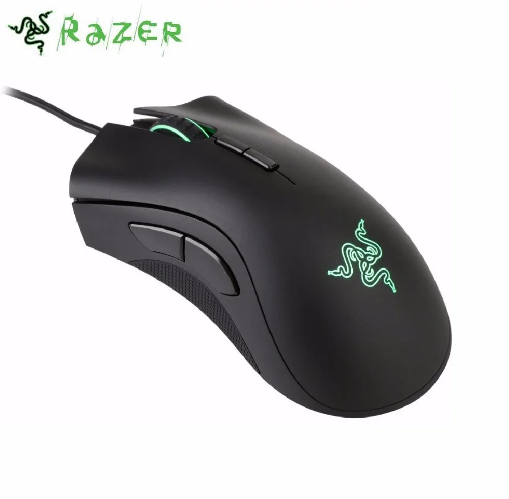preço Razer DeathAdder Elite RGB Ergonômico PC Gamer Gaming Mouse 16000 DPI USB Com Fio com Pacote de Varejo Para CSGO, Overwatch