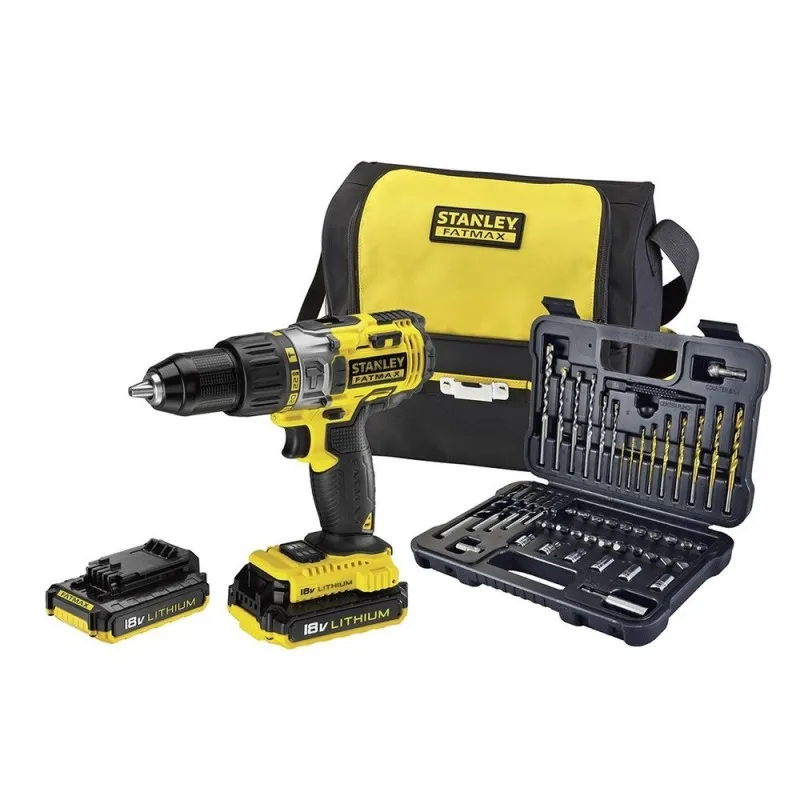 STANLEY FMCK625D2SA QW KIT Drill Striker 18 в 51 4 нм с игровыми аксессуарами 50 шт. склад обмен