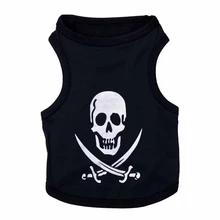 AHUAPET/Футболки с принтом в стиле рок-панк для собак; Ropa Para Perro; жилет для домашних животных; футболка для собак; Байкерская рубашка; рубашка для щенка; пальто; Повседневный жилет; E