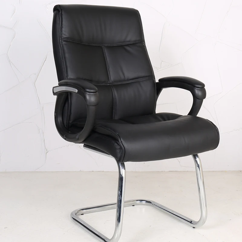 Современное простое компьютерное кресло с ножками в форме банта|computer chair|leather office