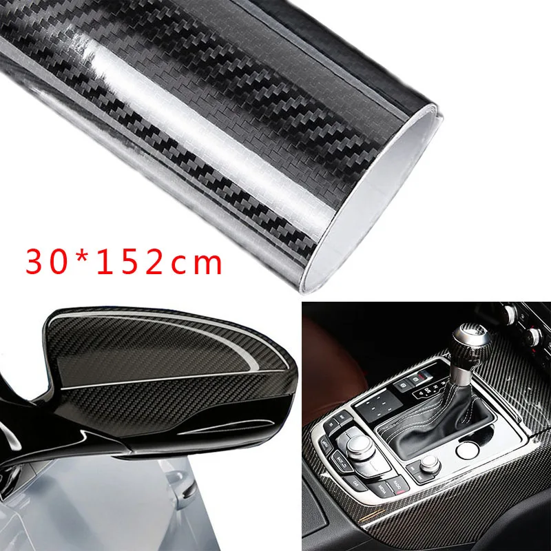 

30*152CM 5D Smooth Carbon Fiber Color Change Protective Sticker Film For Car Interior PC Phone Motorcycle Automotive Supplies