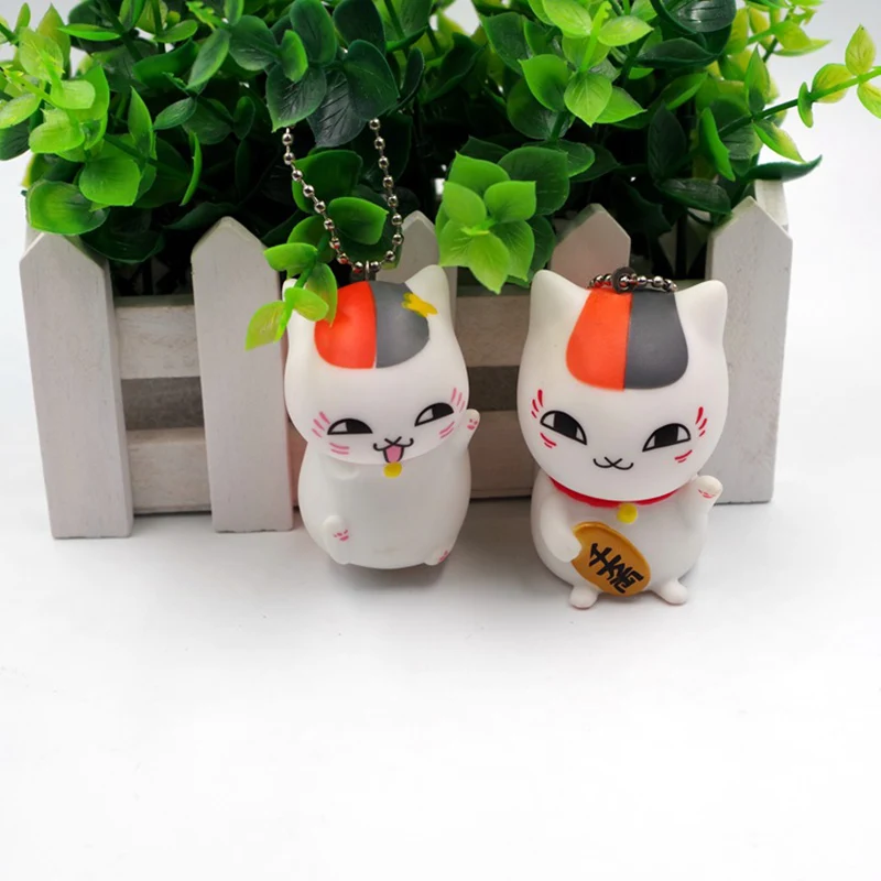 Аниме Natsume friends Yuujinchou Nyanko фигурки детей игрушки кошка модель брелок кольцо Кукла
