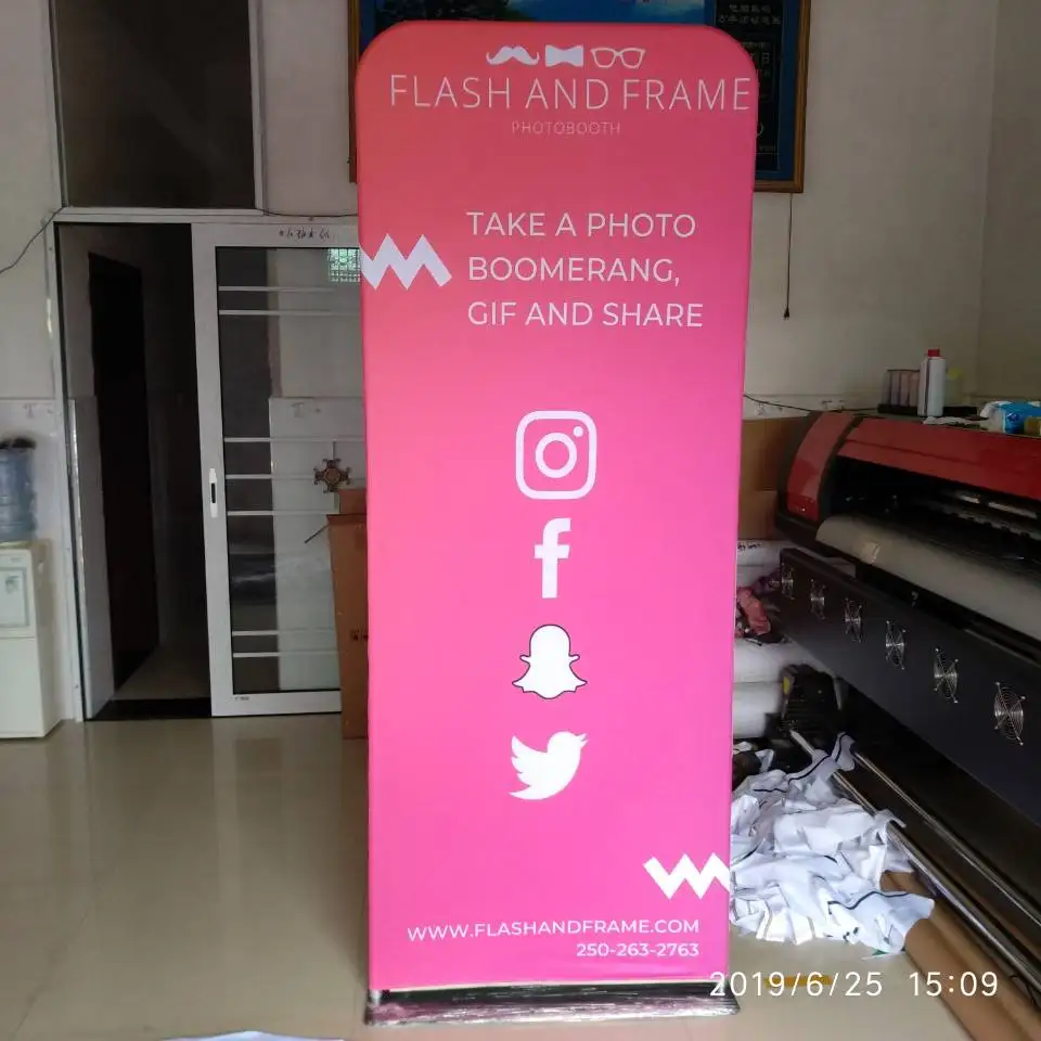 

Custom 3ft pillow tension fabric advtertising wedding banners