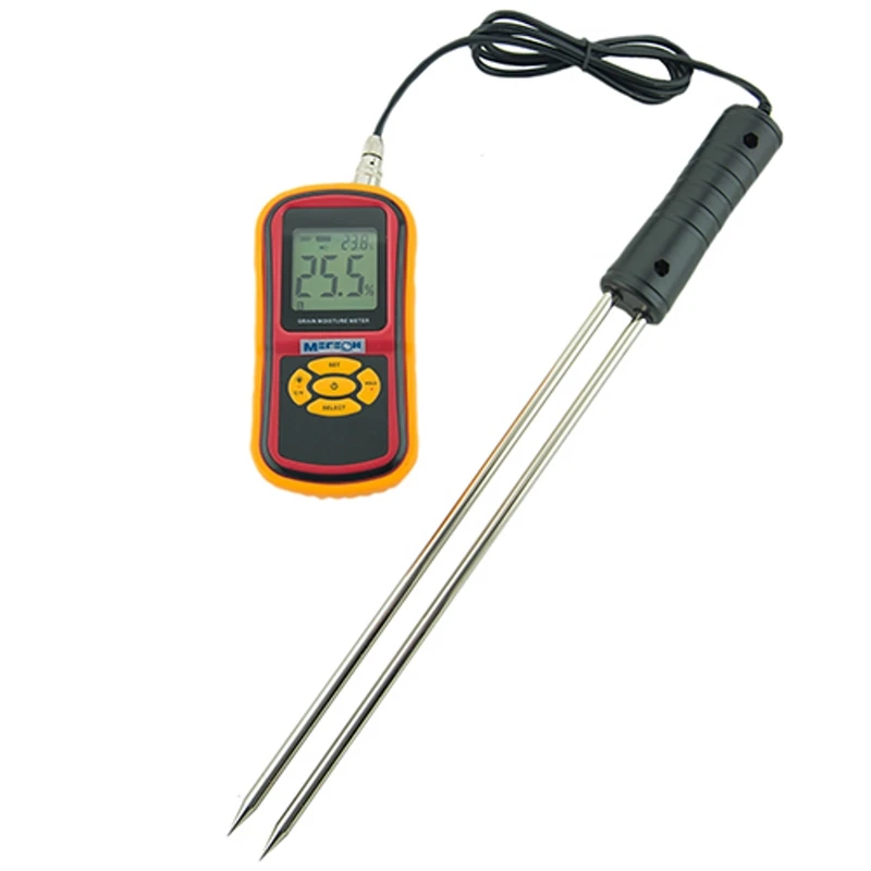 Влагомер МЕГЕОН 20540 (Измерение температуры 10-60 C, измерения влажности 5-30%, точность измерения ±(1%Отн.Влаж.+0.5) и ±2 5°C(±5 F), батарея типа AAA 1,5 В)