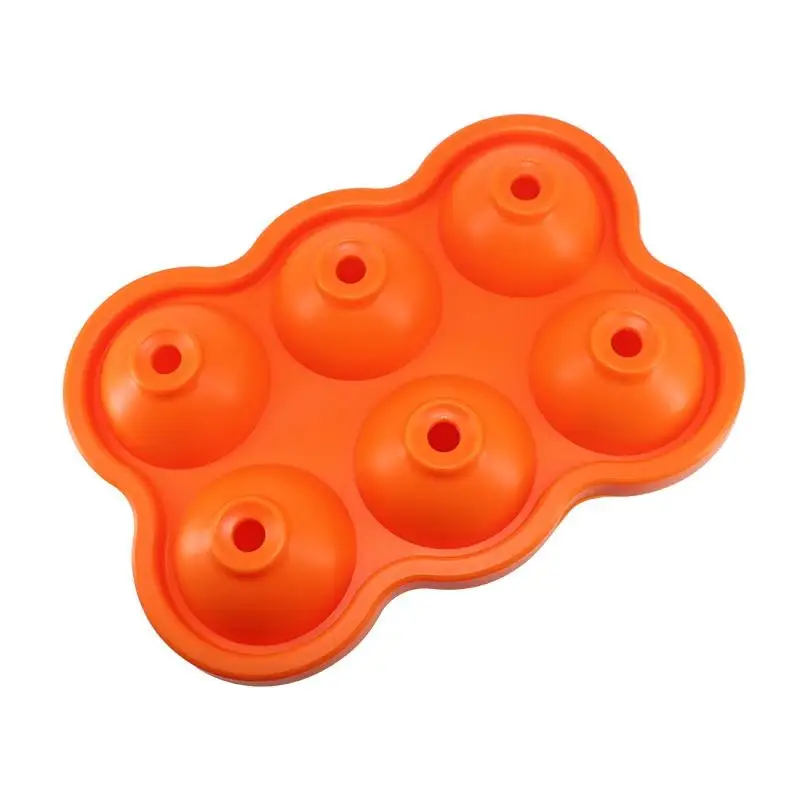 

Summer 2019 New 3D Balls Ice Mold Eco-friendly Silicone Ice Hockey Making Mould Box 6 Holes Ice Maker For Bar Home Whiskey Beer