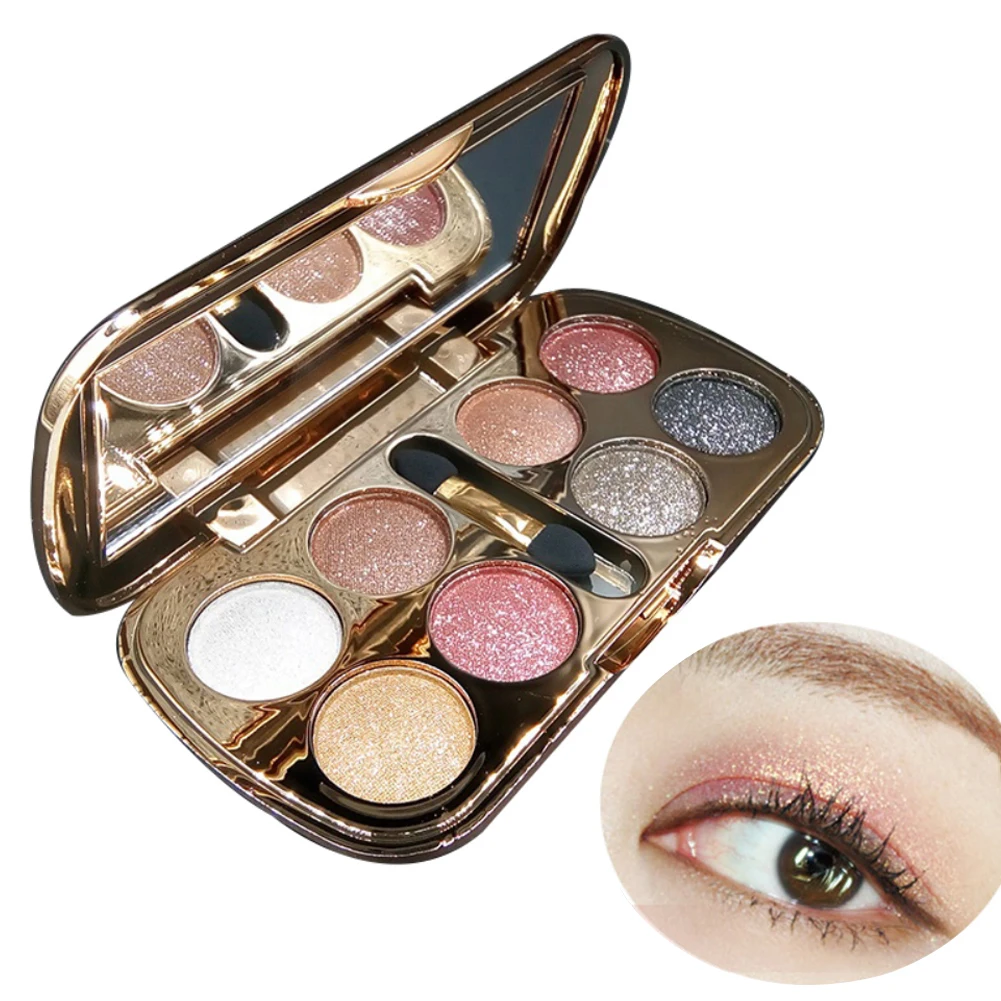 

8Color Shimmer Eyeshadow Palette Waterproof Natural Eye Makeup Beauty Cosmetic
