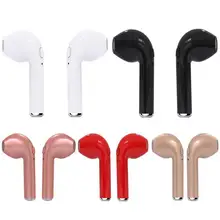 Universal Fone de Ouvido Sem Fio Fones de Ouvido Bluetooth I7 i7s TWS Fones de Ouvido Fone de Ouvido Com Microfone Para O Telefone iPhone Samsung Xiaomi Huawei LG