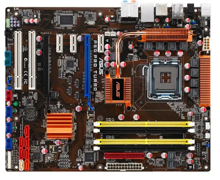 Разъем LGA 775 для ASUS P5Q PRO Turbo оригинал б/у рабочий стол материнской платы Intel P45 DDR2 USB2.0