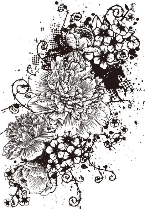 

FLOWER /Transparent Clear Stamps for DIY Scrapbooking/Card Making/Kids Christmas Fun Decoration Supplies M1202