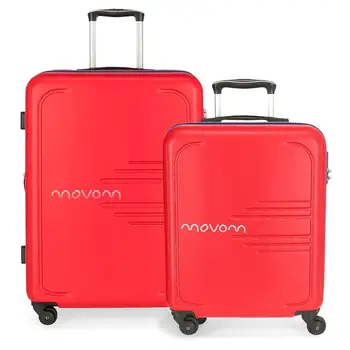 

SET 2/TROLLEY ABS 55-69CM.4R.MOVOM FLASH ROJO