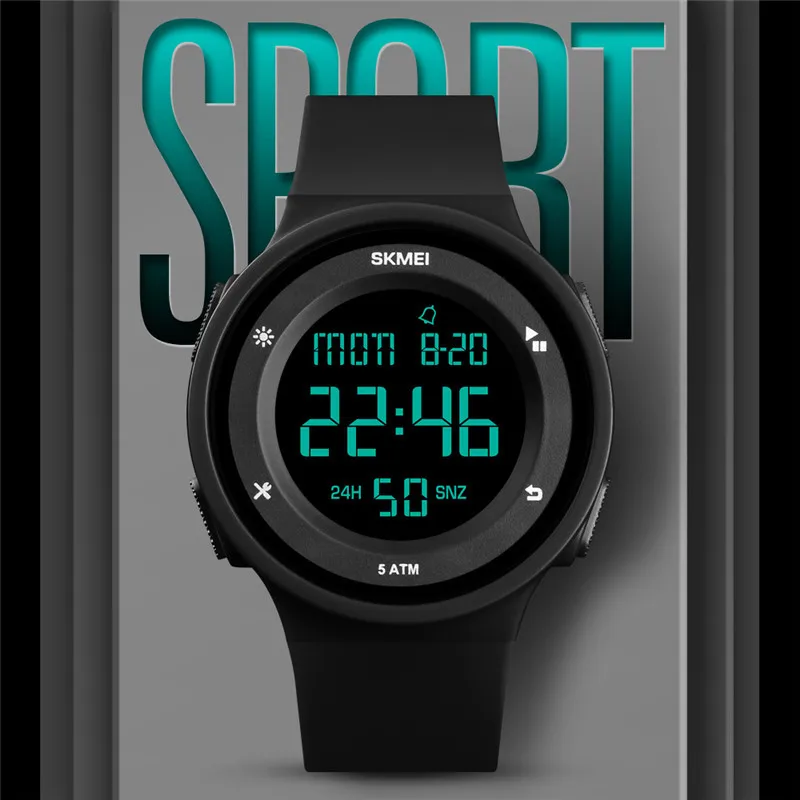 

SKMEI Watch 1145 Men Outdoor Sports Watches Fashion Silicone Waterproof LED Digital Watch For Men Clock Man Relogio Masculino