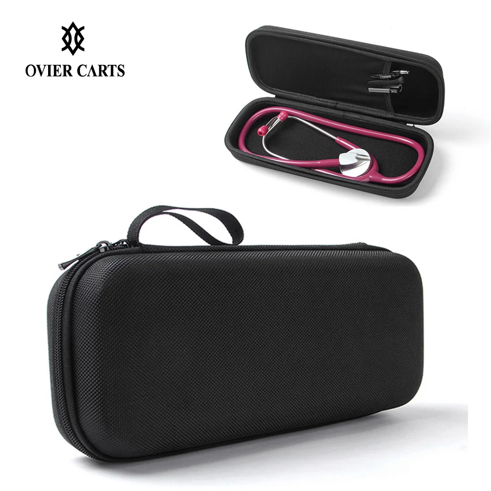 

Stethoscope Case Medical Phonendoscope Portable EVA Storage Bag Big Mesh Pockets For Accessories Waterproof Anti-Shock Hard Case
