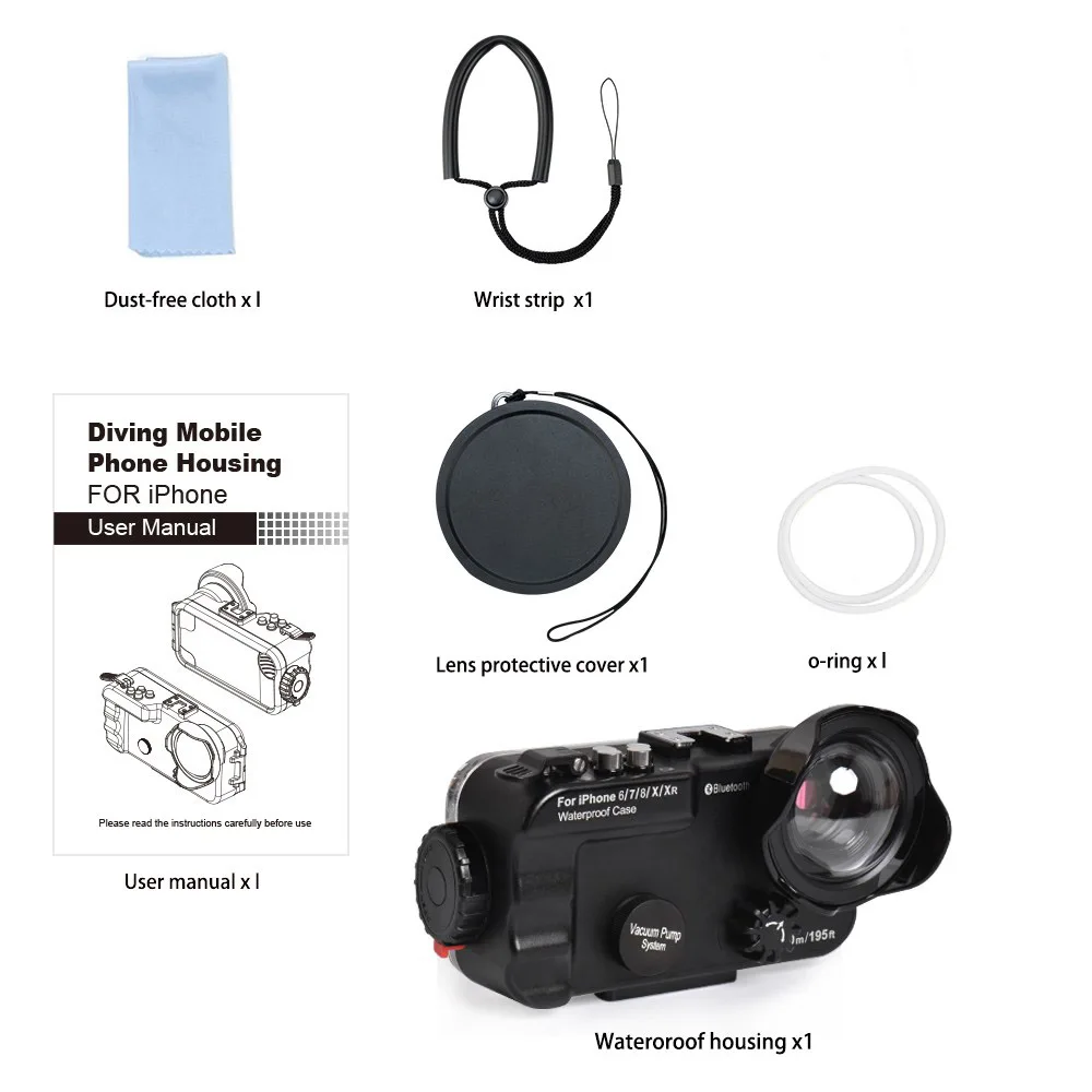Seafrogs 60m 195ft 4.7'' Bluetooth Waterproof